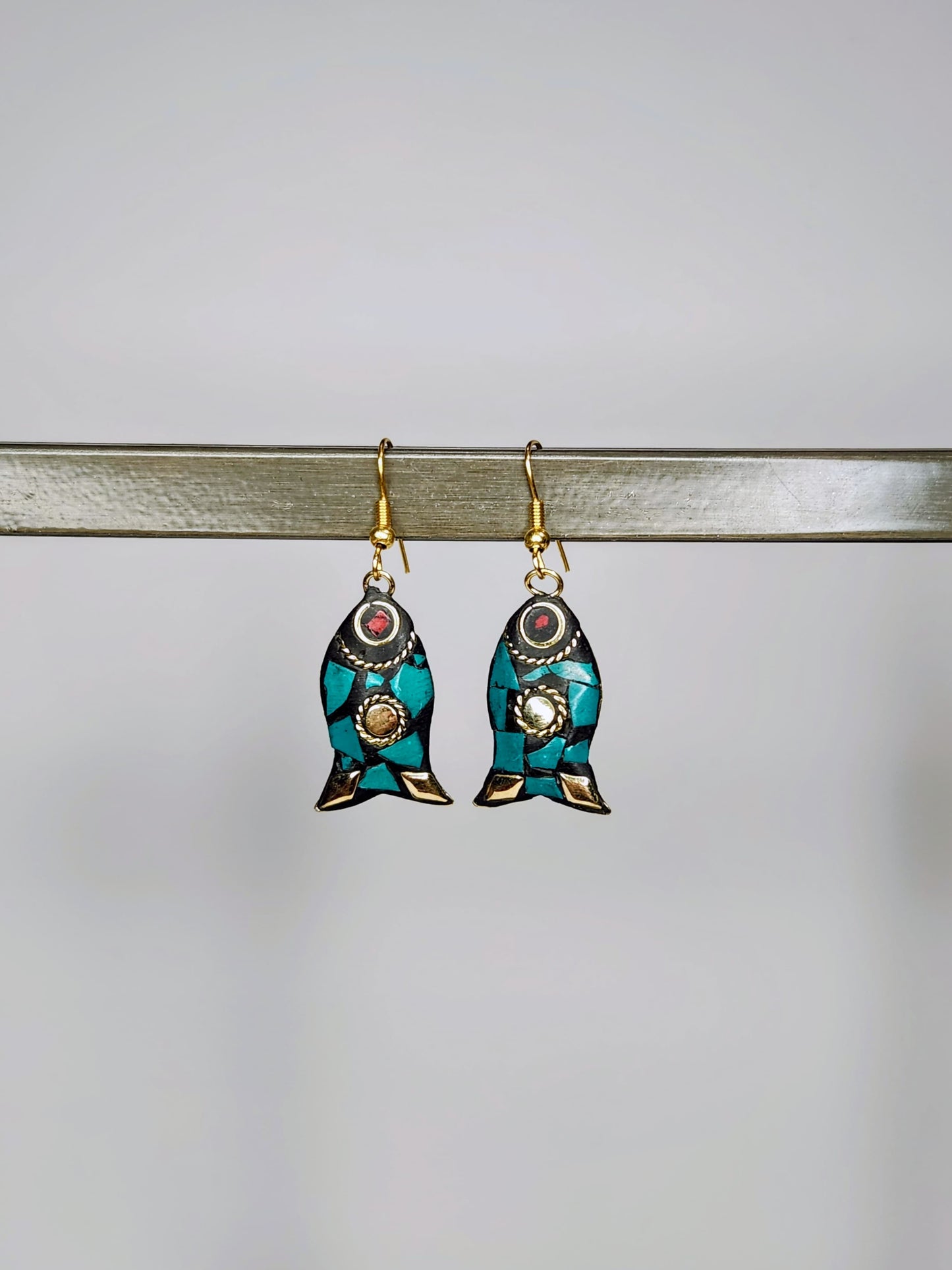 Teal Fish Mosaic