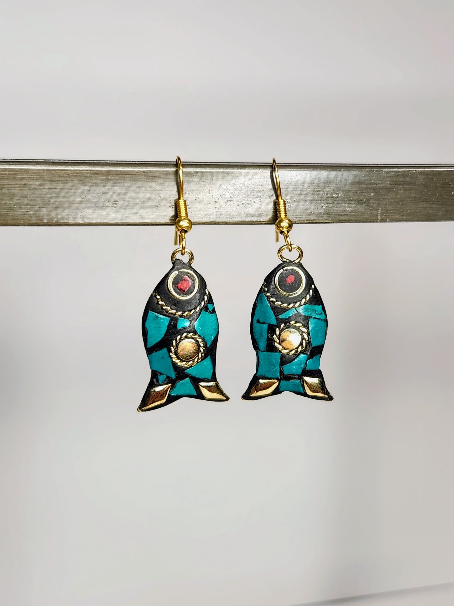 Teal Fish Mosaic