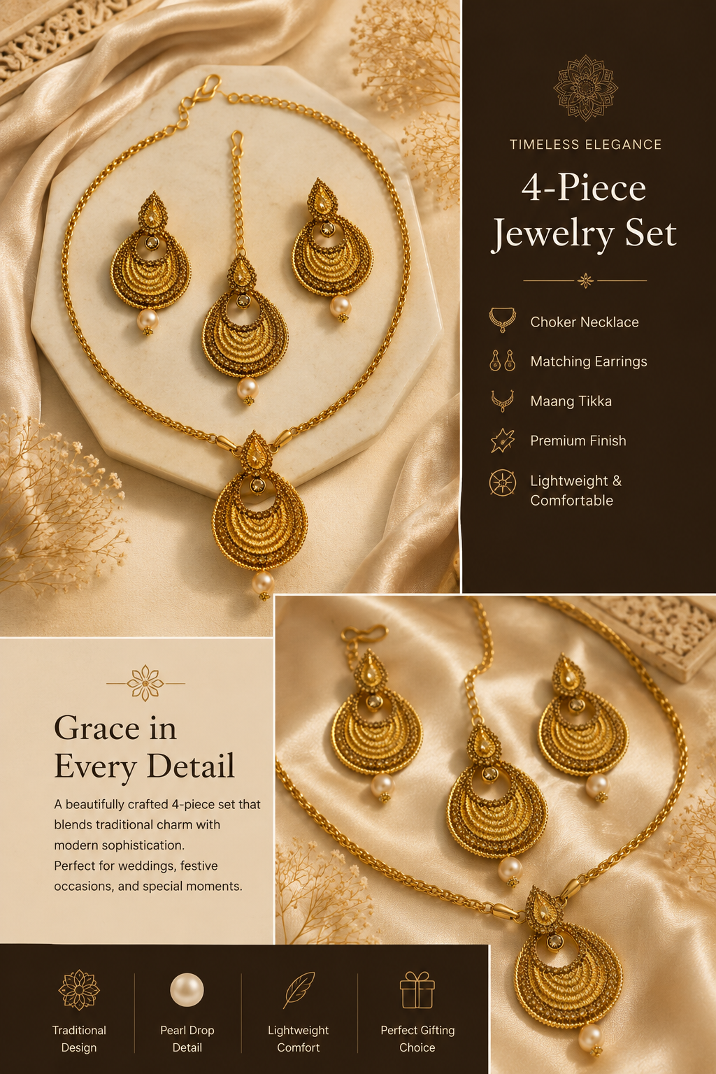 Studded Golden Bronze
