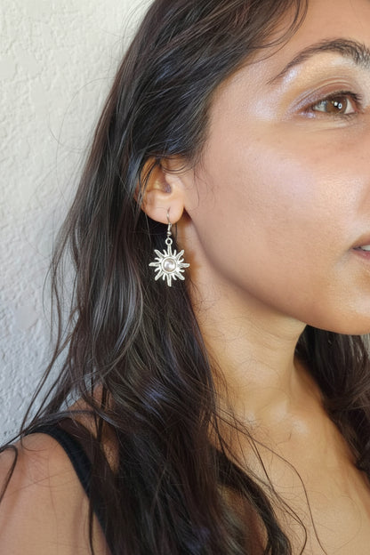 SunnyEarringsModel2 metal handmade imported from india