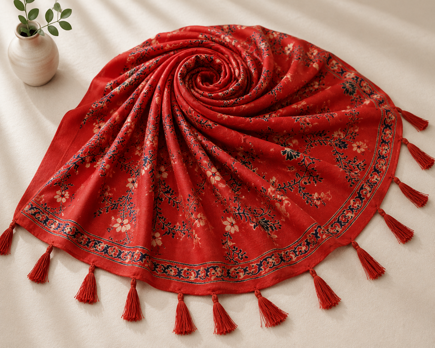 Coral Garden Rayon Wrap