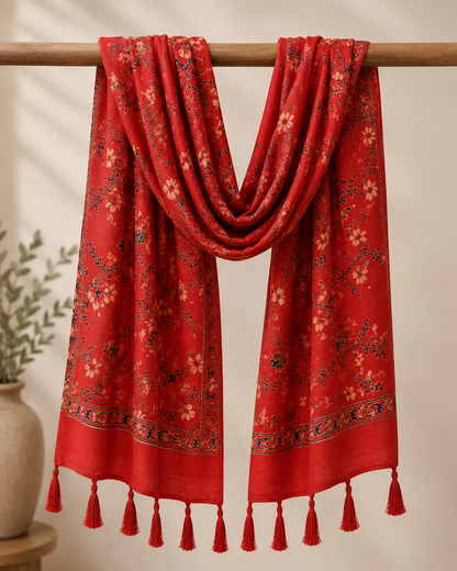 Coral Garden Rayon Wrap