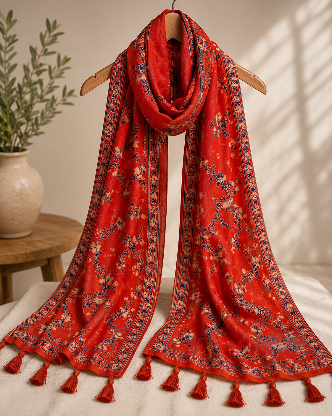 Coral Garden Rayon Wrap